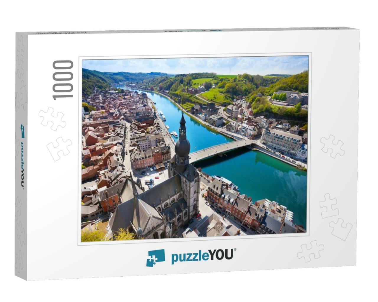 The Top View of Pont Charles De Gaulle Bridge Over Meuse... Jigsaw Puzzle with 1000 pieces