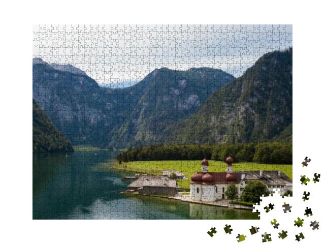Amazing View from the Sky on St. Bartholomews Church with... Jigsaw Puzzle with 1000 pieces
