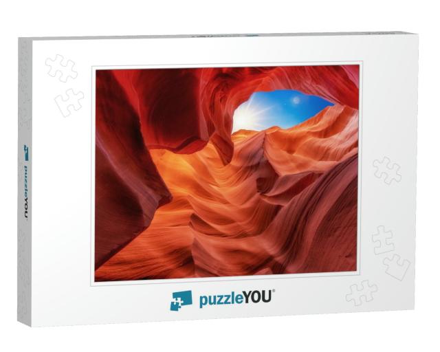 Scenic Colored Structures & Shapes in the Famous Canyon A... Jigsaw Puzzle