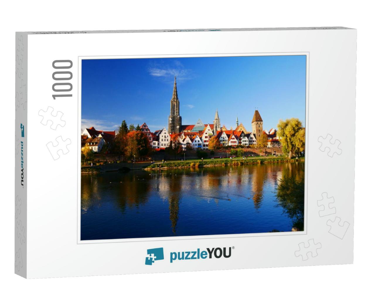 Ulm, Germany View on the Old Town of the Donau City... Jigsaw Puzzle with 1000 pieces