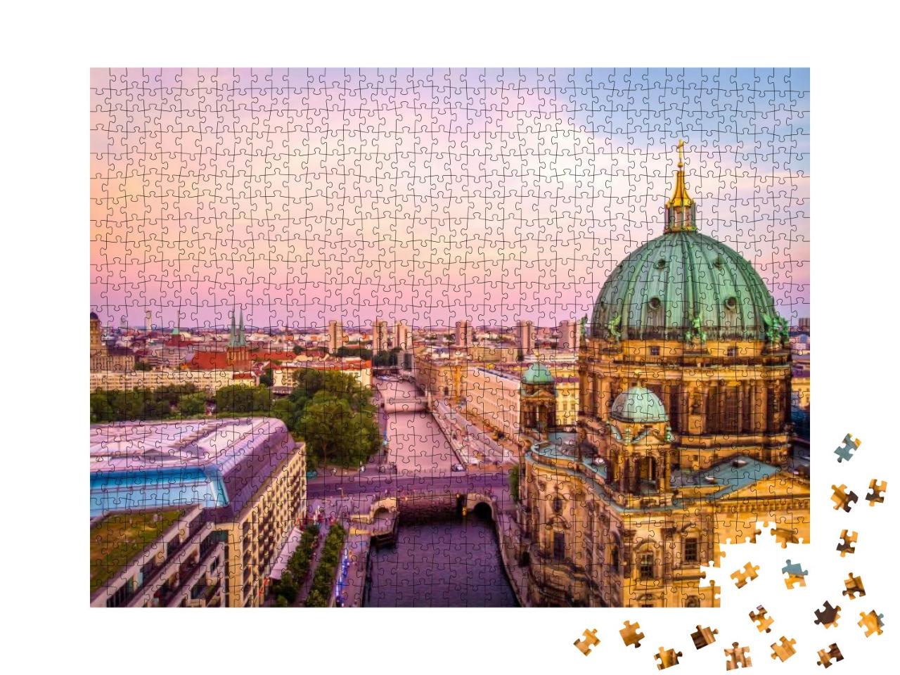 Berliner Dome After Sunset, Berlin... Jigsaw Puzzle with 1000 pieces