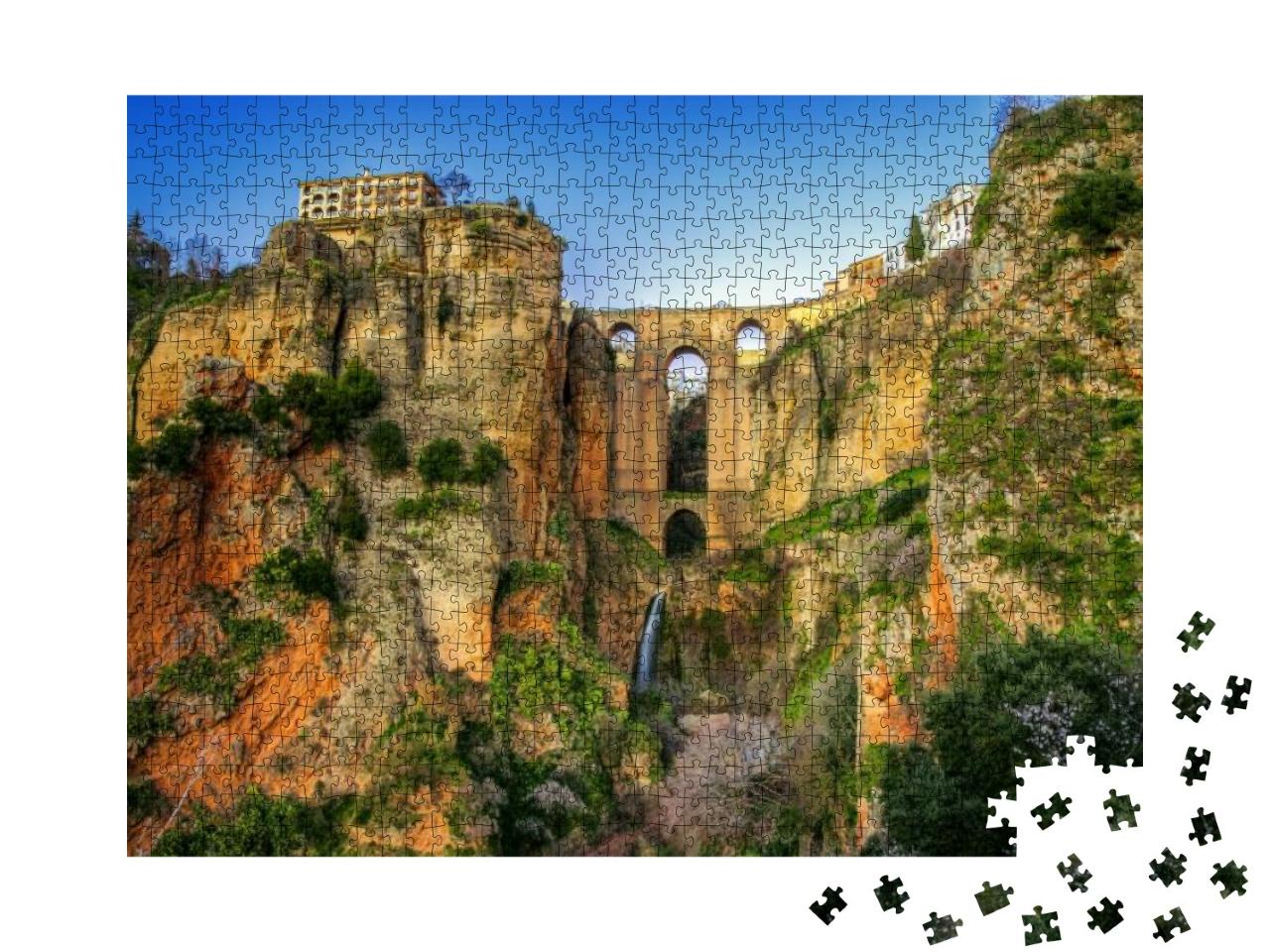 The Village of Ronda in Andalusia, Spain. This Photo Made... Jigsaw Puzzle with 1000 pieces