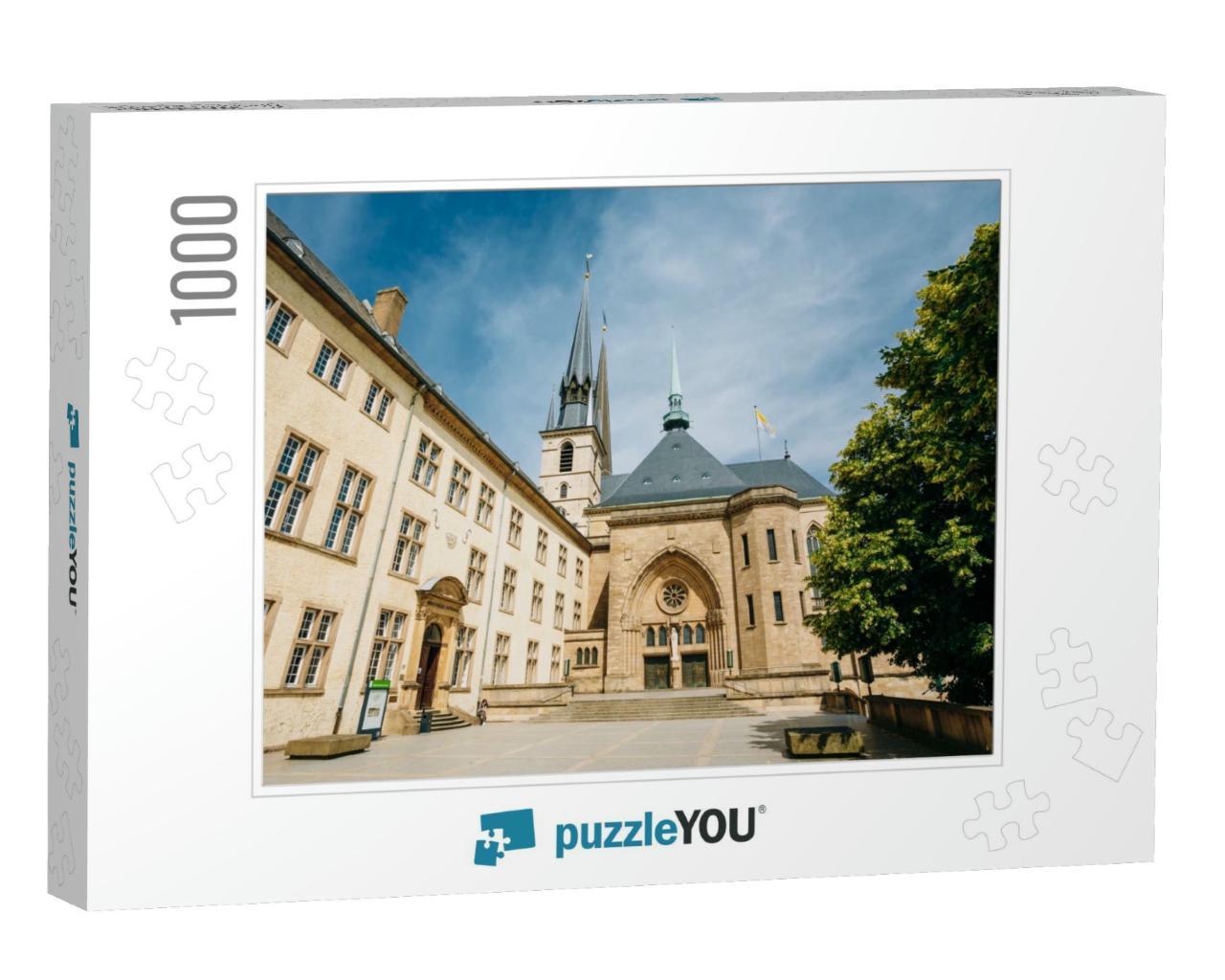 Notre-Dame Cathedral, Luxembourg is the Roman Catholic Ca... Jigsaw Puzzle with 1000 pieces