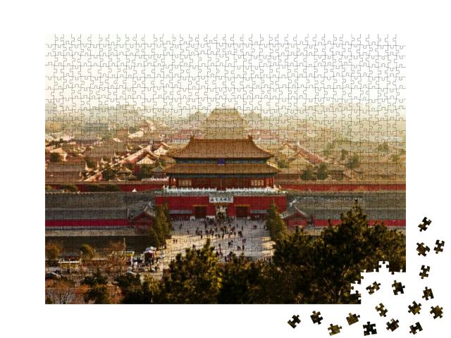 An Aerial Bird View of the Forbidden City... Jigsaw Puzzle with 1000 pieces