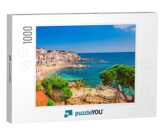 Sea Landscape with Calella De Palafrugell, Catalonia, Spa... Jigsaw Puzzle with 1000 pieces