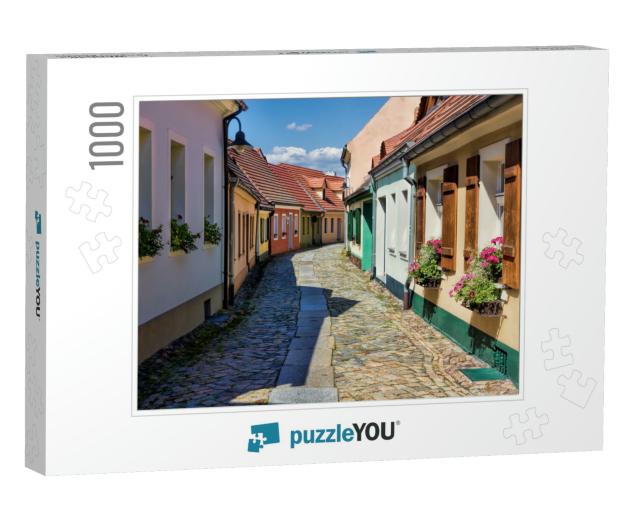 Old Town Street in Hoyerswerda, Germany... Jigsaw Puzzle with 1000 pieces