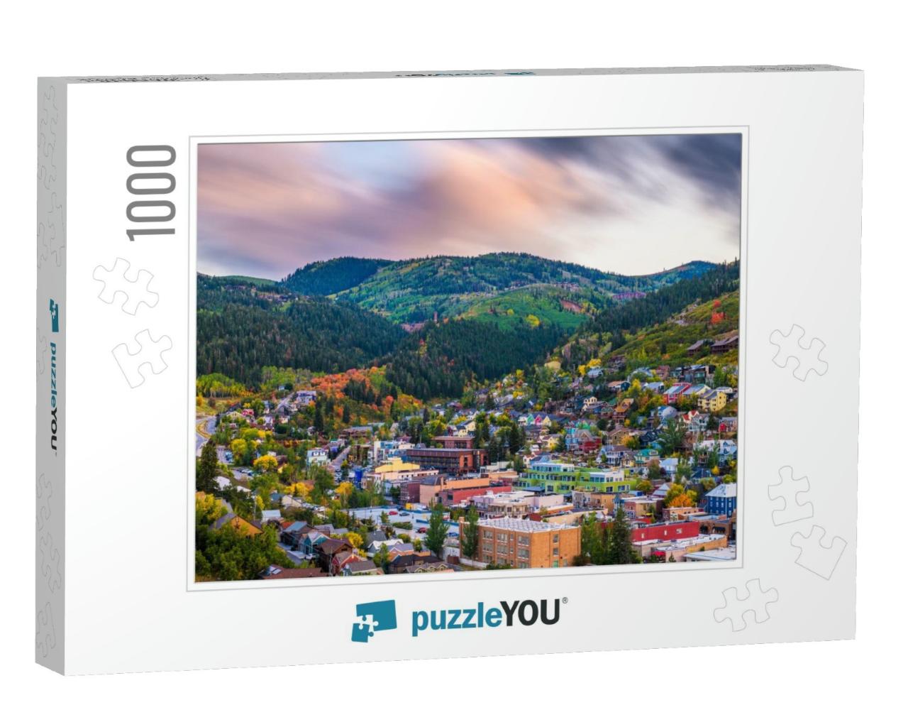 Park City, Utah, USA Downtown in Autumn At Dusk... Jigsaw Puzzle with 1000 pieces