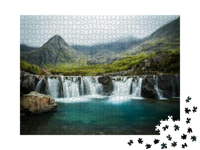 The Fairy Pools, Glen Brittle, Skye, Scotland... Jigsaw Puzzle with 1000 pieces