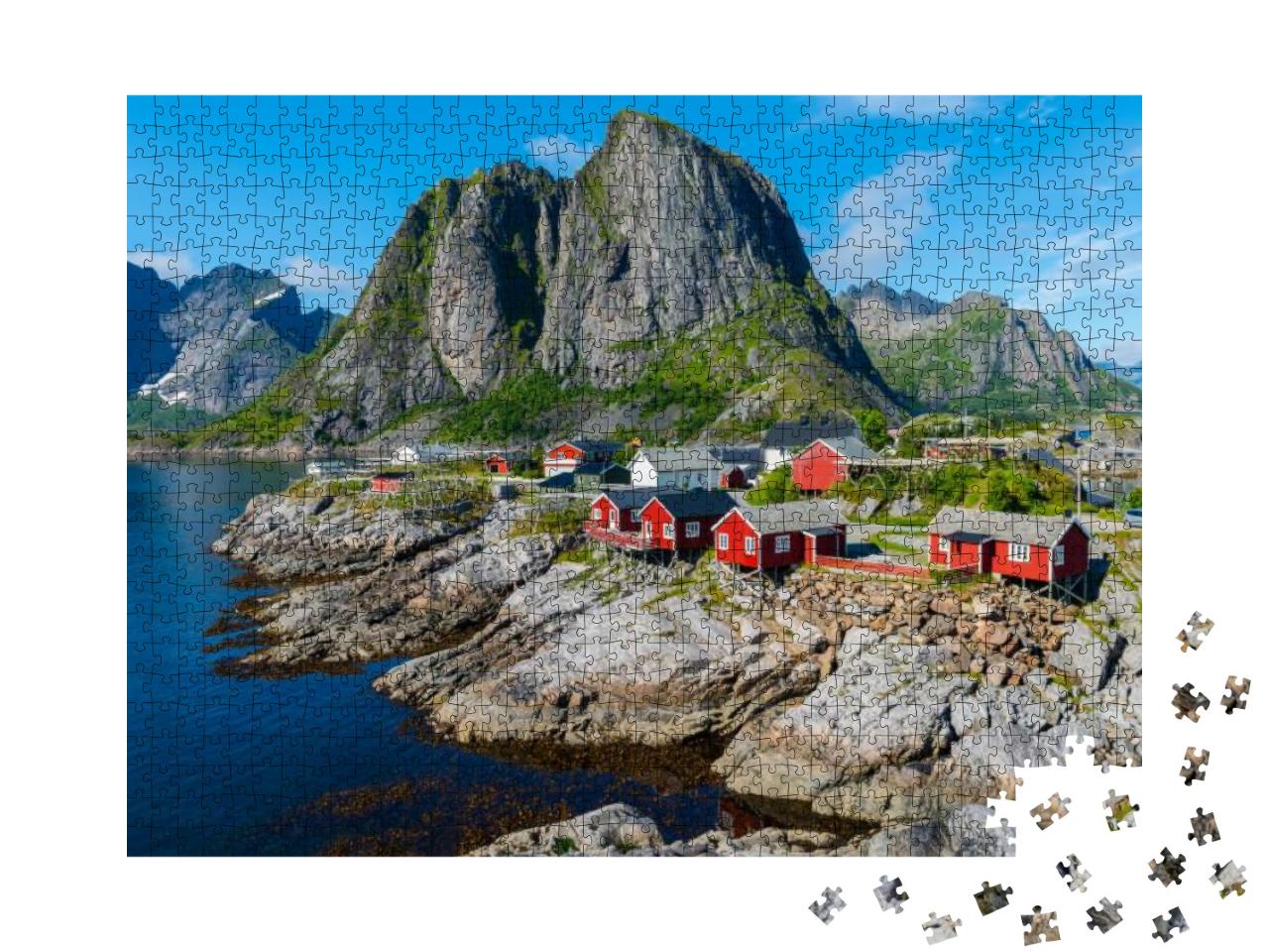 Lofoten Summer Landscape Lofoten is an Archipelago in the... Jigsaw Puzzle with 1000 pieces