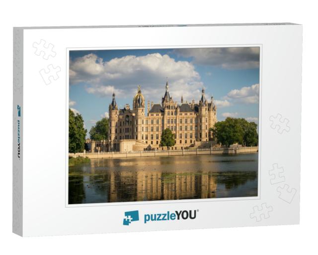 Schwerin Castle on a Cloudy Summer Day... Jigsaw Puzzle
