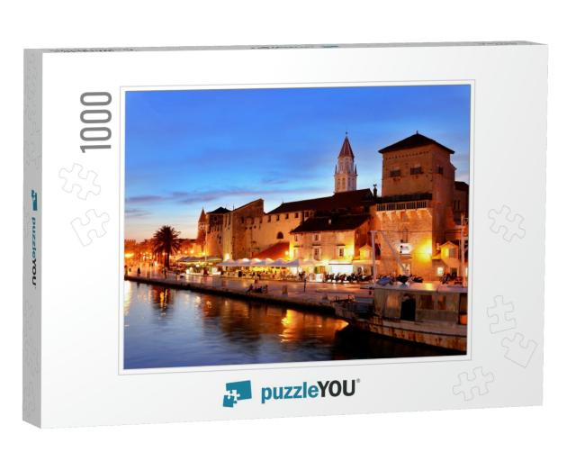 Old Town of Trogir in Dalmatia, Croatia by Night... Jigsaw Puzzle with 1000 pieces
