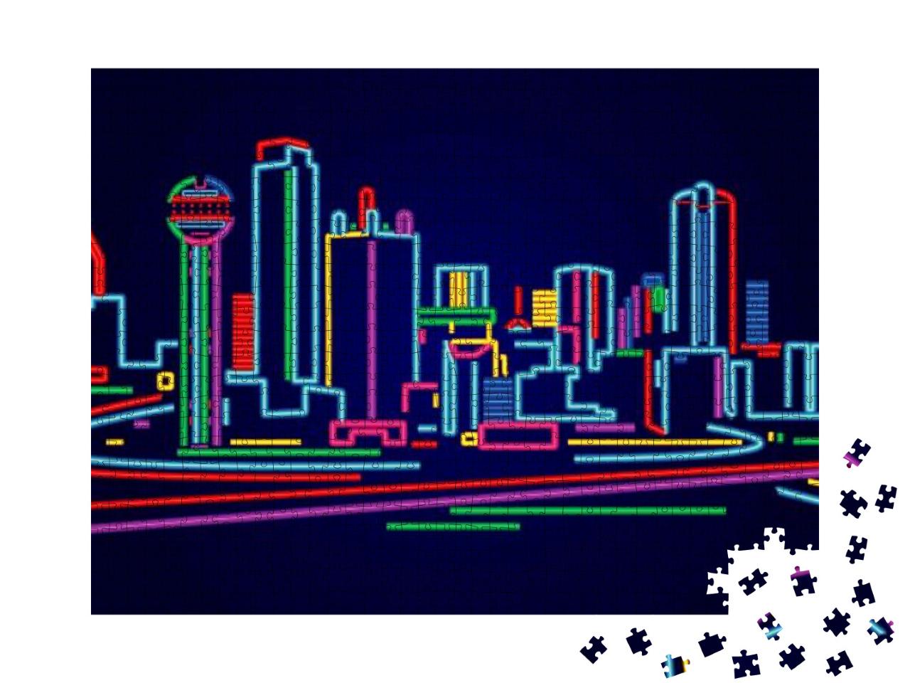 Dallas Texas Skyline... Jigsaw Puzzle with 1000 pieces