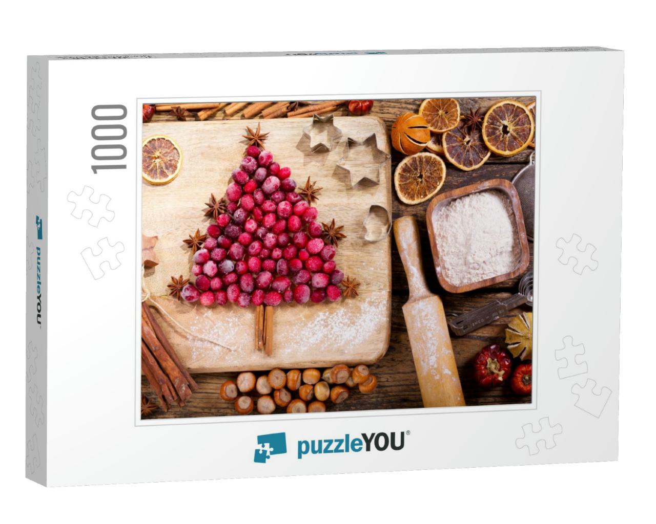 Christmas Food. Ingredients for Cooking Christmas Baking... Jigsaw Puzzle with 1000 pieces