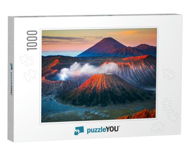 Mount Bromo, is an Active Volcano & Part of the Tengger M... Jigsaw Puzzle with 1000 pieces