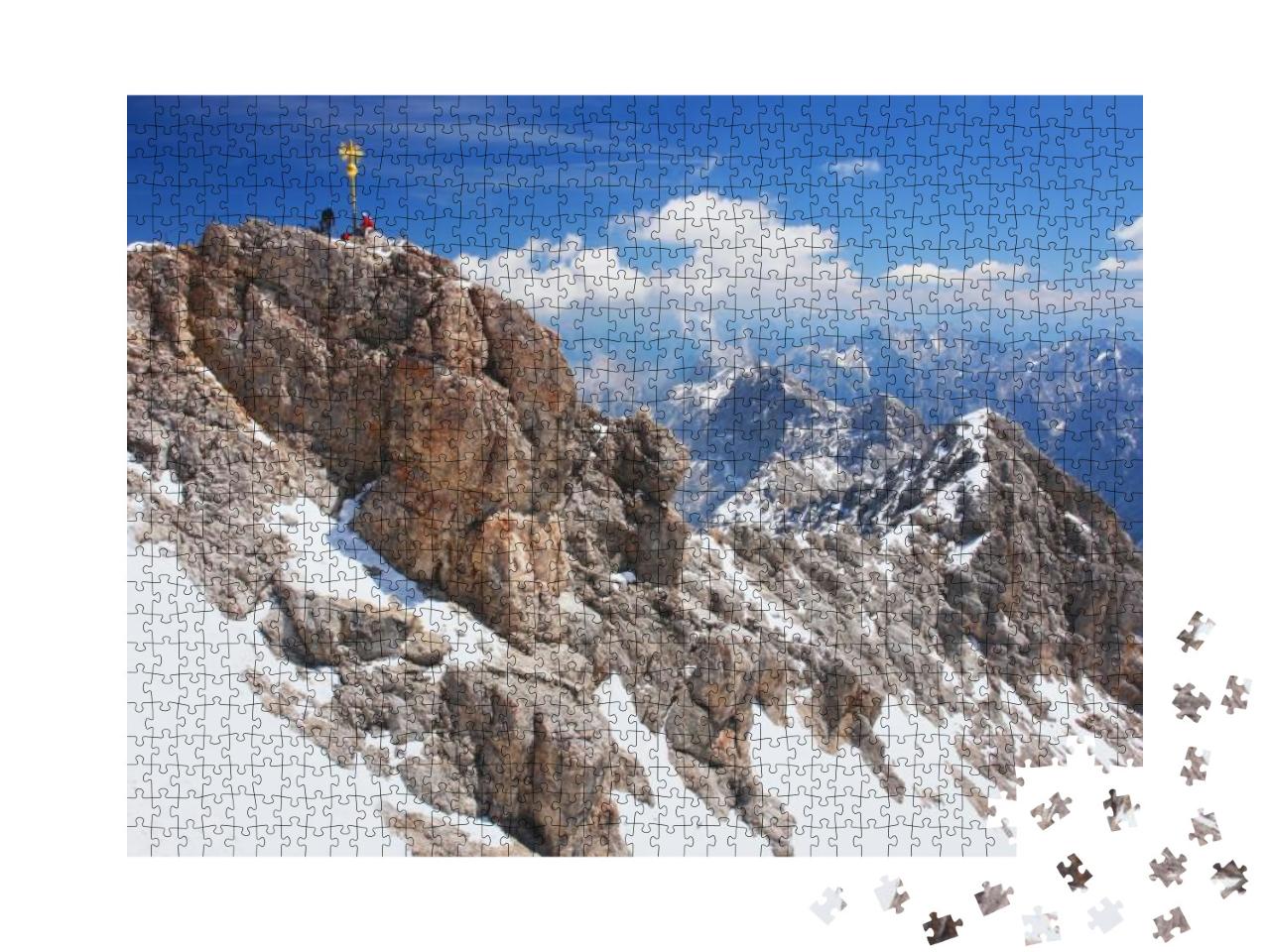 Zugspitze, the Highest Peak in the German Alps... Jigsaw Puzzle with 1000 pieces