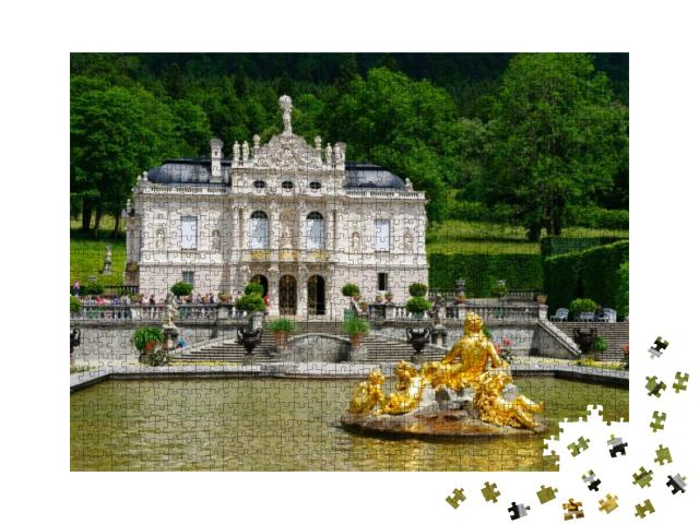 Linderhof Palace in Germany... Jigsaw Puzzle with 1000 pieces