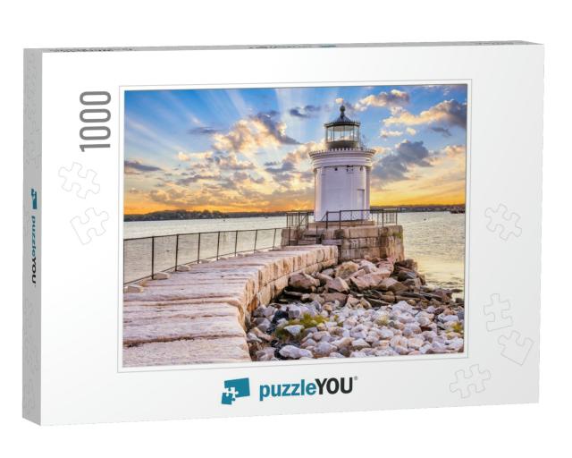 South Portland, Maine, USA At the Portland Breakwater Ligh... Jigsaw Puzzle with 1000 pieces
