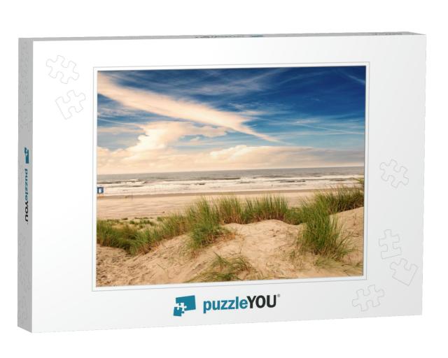 Wonderful Dune Beach Landscape on the North Sea Island La... Jigsaw Puzzle