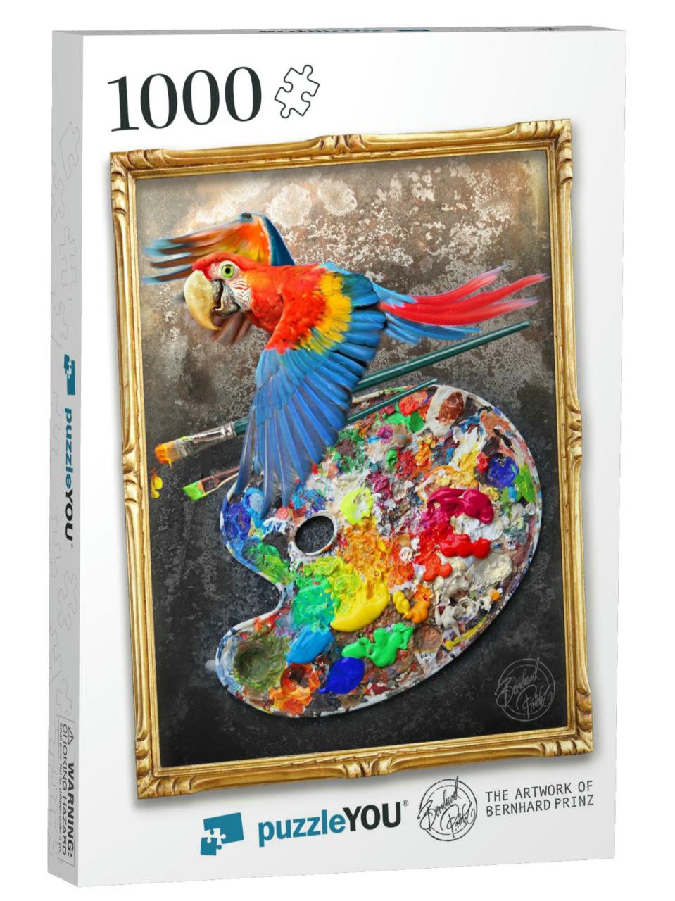 Parrot Paint Palette Jigsaw Puzzle with 1000 pieces