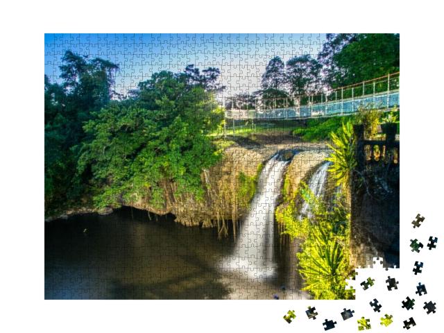 Water Falls in Paronella Park, Queensland... Jigsaw Puzzle with 1000 pieces