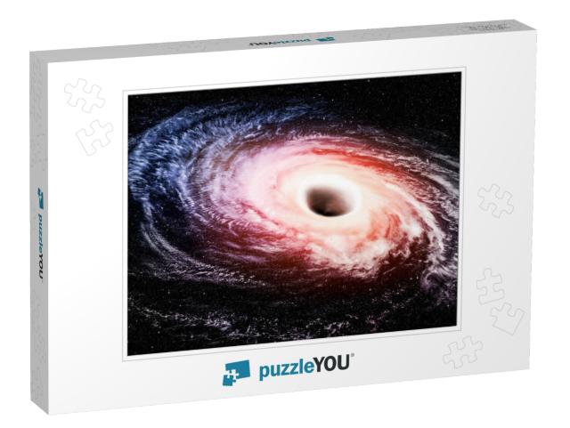 Hole Black Space Way Fiction Hydrogen Nebula Galaxy White... Jigsaw Puzzle