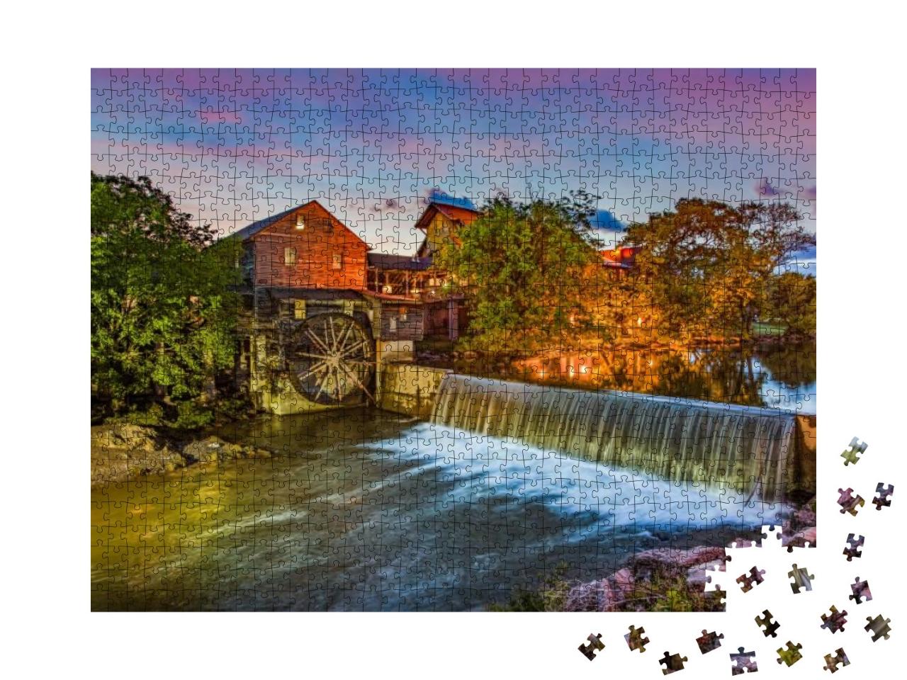 Pigeon Forge Tennessee Tn Old Mill... Jigsaw Puzzle with 1000 pieces