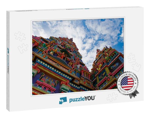 An Ancient Hindu Temple in Mauritius Island. Mauritius, a... Jigsaw Puzzle