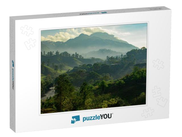 Guatemala Sunrise in the Jungle... Jigsaw Puzzle