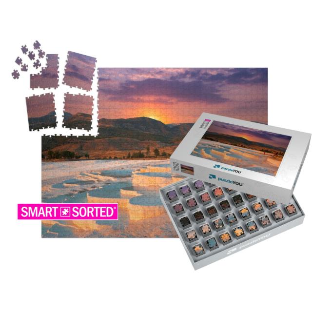 Beautiful Sunrise & Natural Travertine Pools & Terraces i... | SMART SORTED® | Jigsaw Puzzle with 1000 pieces