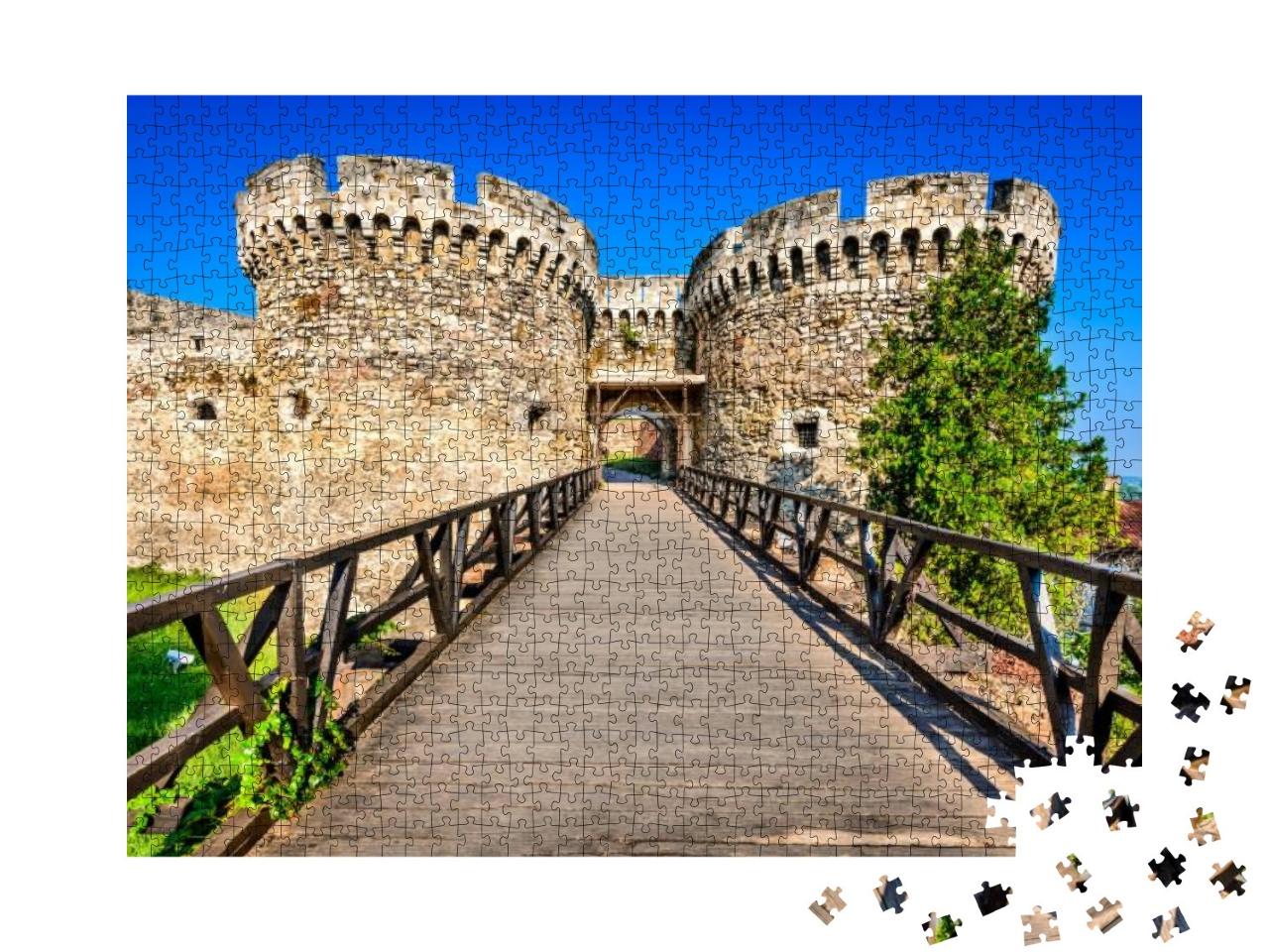 Belgrade, Serbia. Kalemegdan Fortress Entrance, Ancient S... Jigsaw Puzzle with 1000 pieces