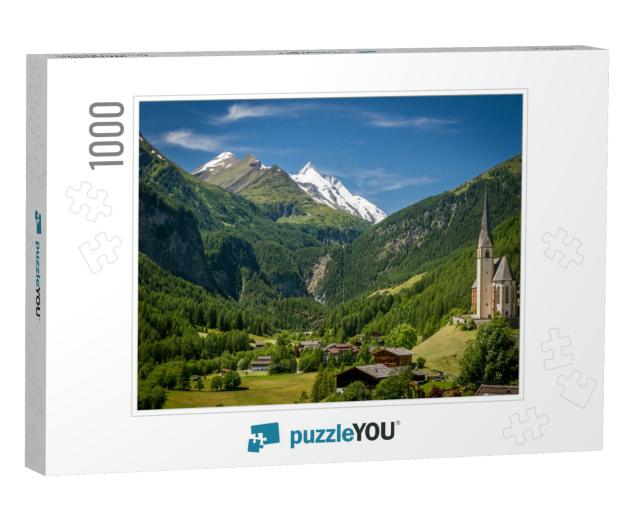 The Valley of Grossglockner Mountains in Austria. Heilige... Jigsaw Puzzle with 1000 pieces