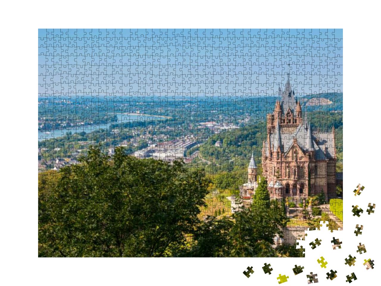 Drachenburg Castle At Bonn, Germany... Jigsaw Puzzle with 1000 pieces