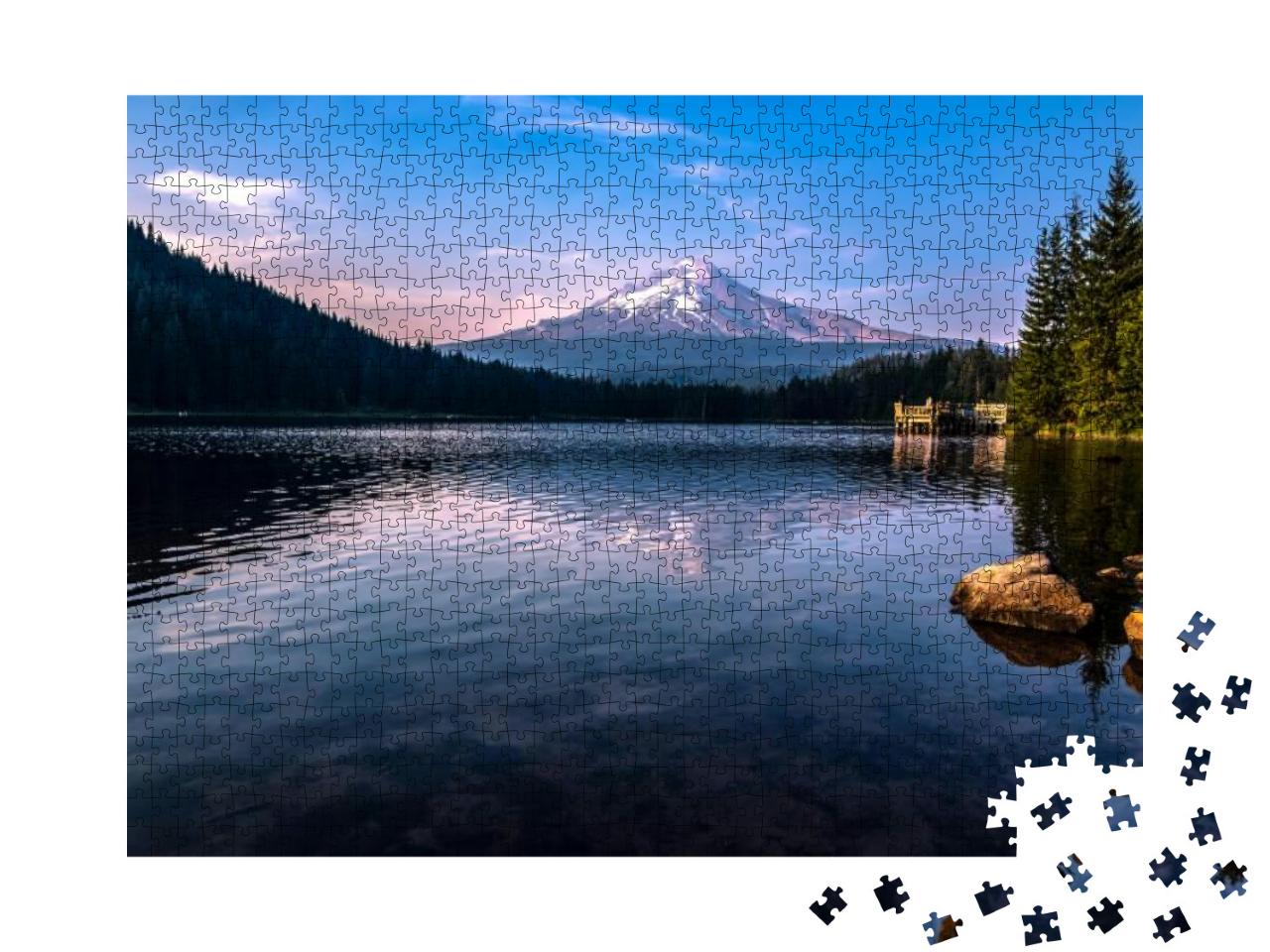 Mountain Reflections from the Lake... Jigsaw Puzzle with 1000 pieces