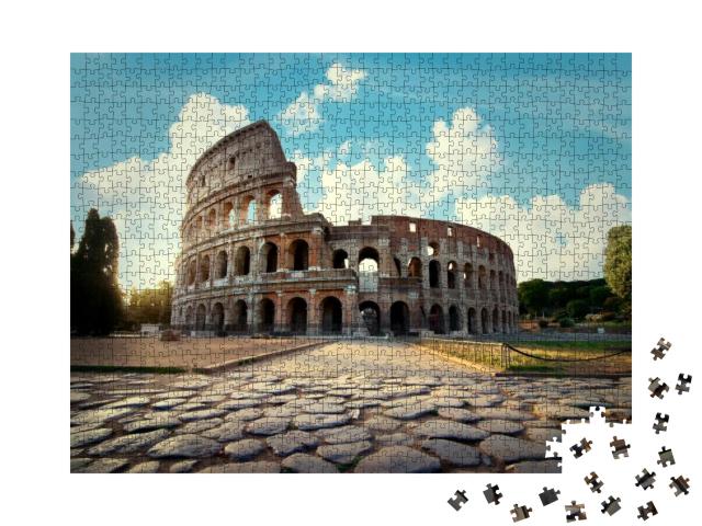 Ancient Colosseum in Rome in the Afternoon... Jigsaw Puzzle with 1000 pieces