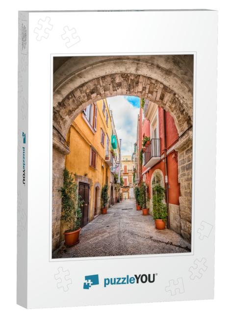 Alleyway in Old White Town Bari, Puglia, South Italy... Jigsaw Puzzle