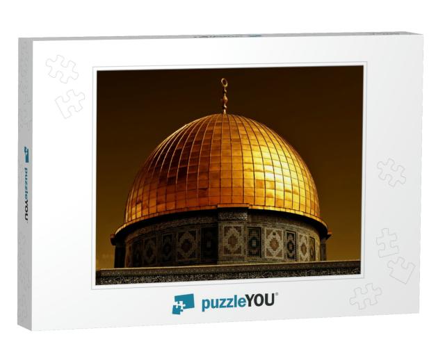 Detail of the Dome of the Rock, One of the Most Holy Plac... Jigsaw Puzzle