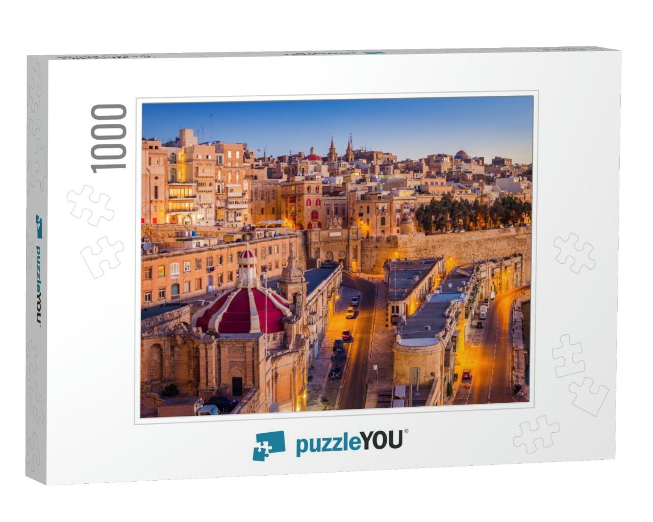 Valletta, Malta - the Traditional Houses & Walls of Valle... Jigsaw Puzzle with 1000 pieces