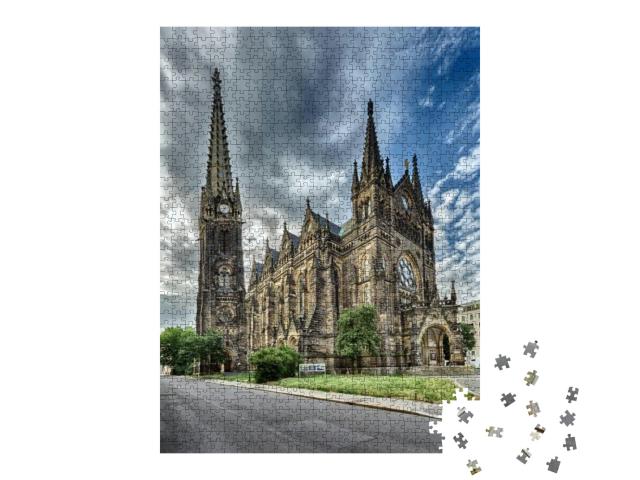 Saint Peter Church in Leipzig in Germany... Jigsaw Puzzle with 1000 pieces
