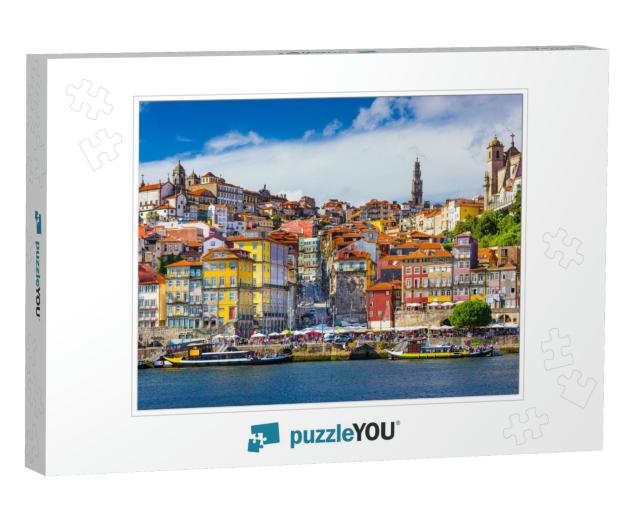Porto, Portugal Old Town Skyline from Across the Douro Ri... Jigsaw Puzzle