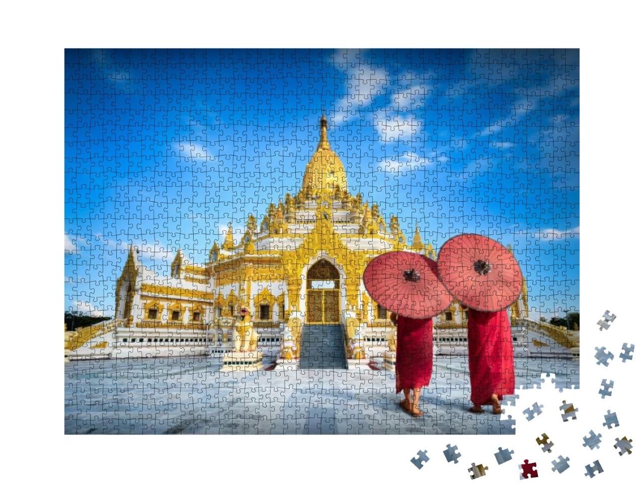 Swe Taw Myat Buddha Tooth Relic Pagoda, Yangon Myanmar... Jigsaw Puzzle with 1000 pieces