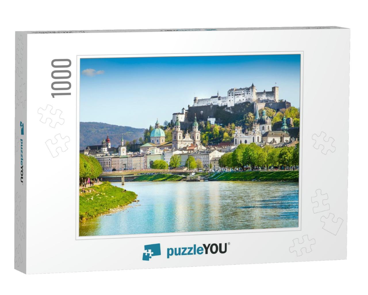 Beautiful View of Salzburg Skyline with Festung Hohensalz... Jigsaw Puzzle with 1000 pieces