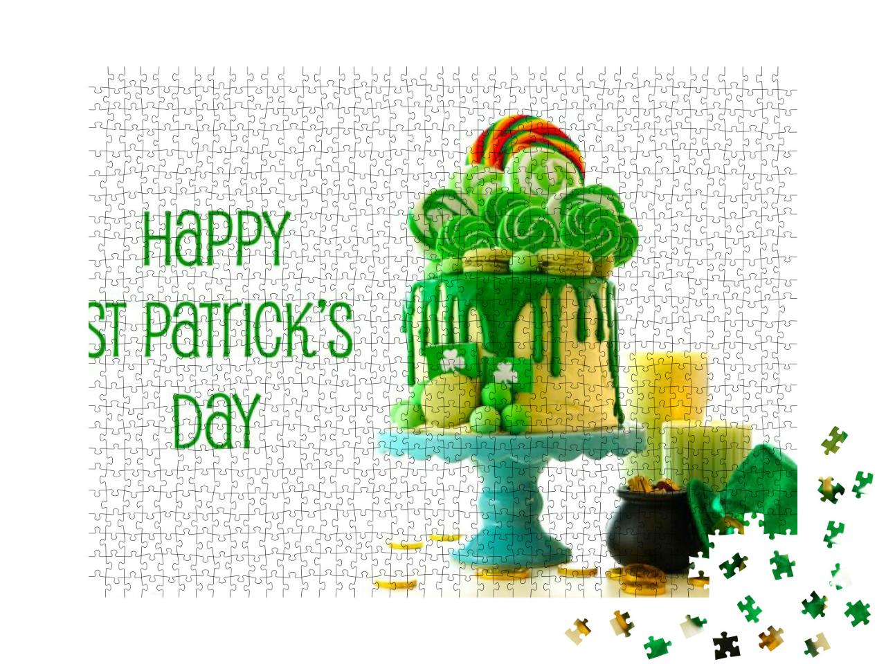 St Patrick's Day Party Table with Lollipop Candy... Jigsaw Puzzle with 1000 pieces