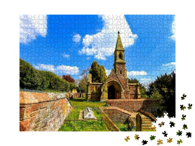 Old Stone Church & Cemetery. Cemetery Church. Church on C... Jigsaw Puzzle with 1000 pieces