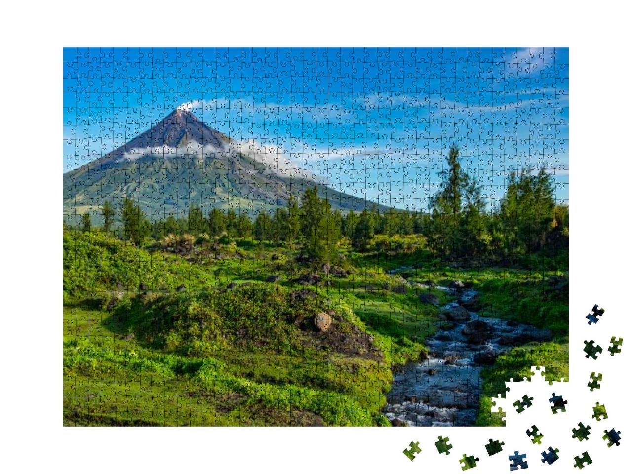 Mayon Volcano is an Active Stratovolcano in the Province... Jigsaw Puzzle with 1000 pieces