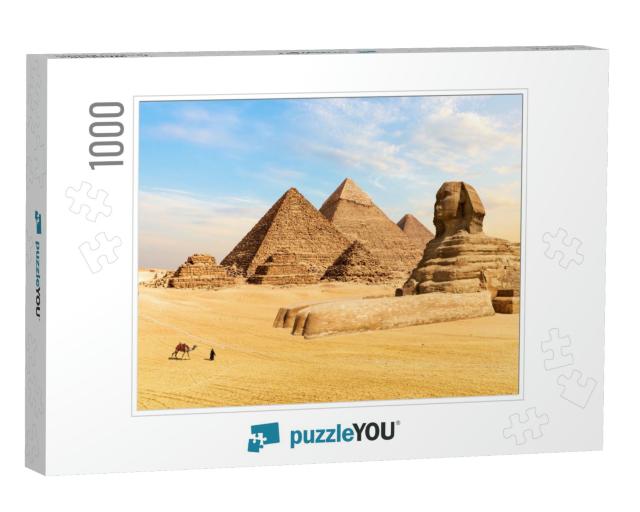 The Pyramids of Giza & the Great Sphinx, Egypt... Jigsaw Puzzle with 1000 pieces