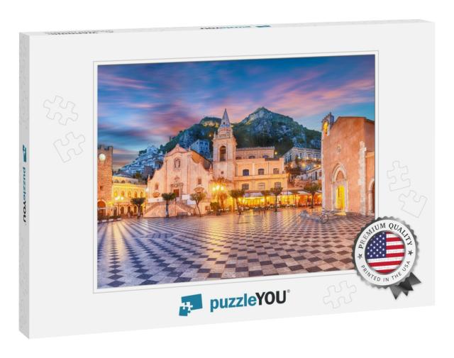 Belvedere of Taormina & San Giuseppe Church on the Square... Jigsaw Puzzle