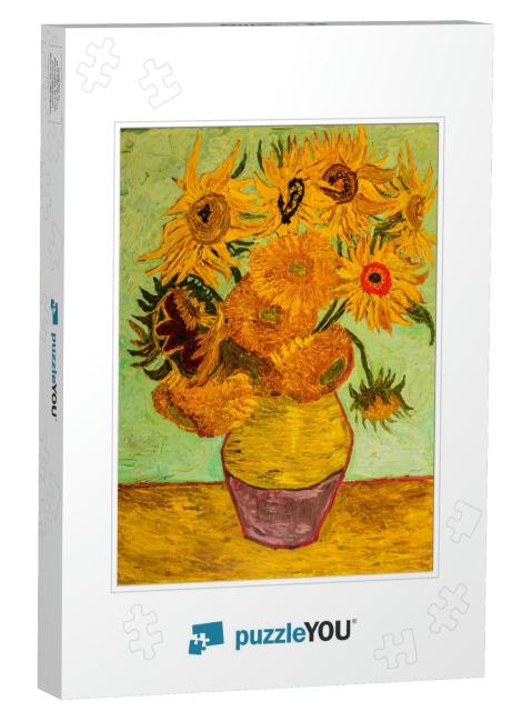 Sunflowers. Beautiful Oil Painting on Canvas. Sunflowers... Jigsaw Puzzle