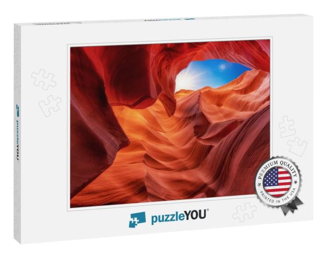 Scenic Colored Structures & Shapes in the Famous Canyon A... Jigsaw Puzzle