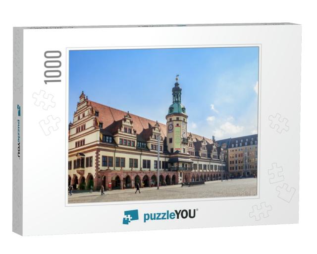 Leipzig, Old, Townhall, Market... Jigsaw Puzzle with 1000 pieces