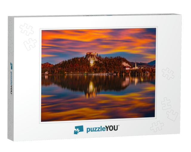 Magnificent Lake of Slovenia in Autumn... Jigsaw Puzzle
